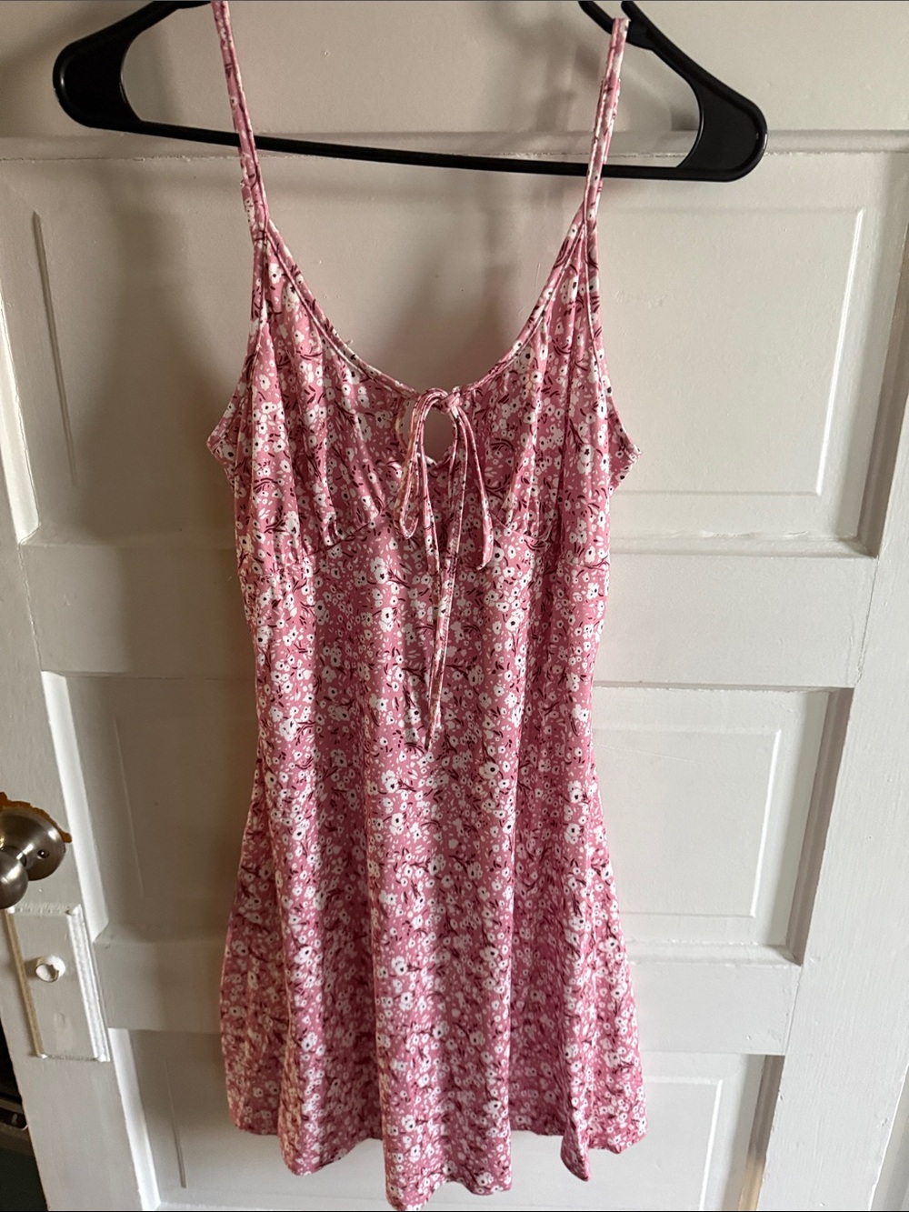 Women’s Pink Floral Slip Dress - Unbranded